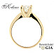 Годежен пръстен 14к.  инвестиционен диамант 1.00 карат принцес GIA код:610A