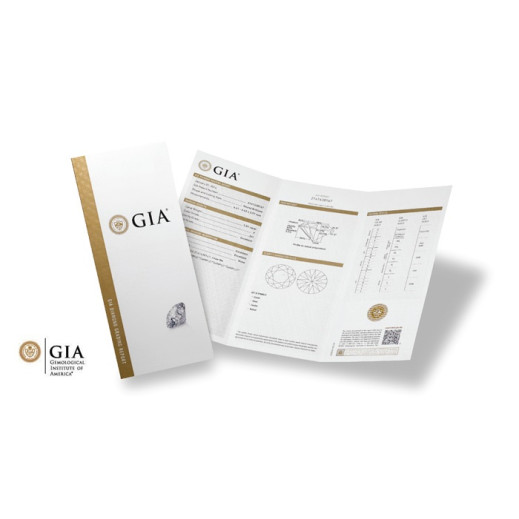 годежен пръстен с диамант бяло и розово злато 1.61 карата GIA сертификат код:607