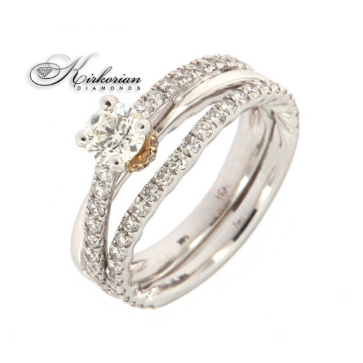 годежен пръстен с диаманти 1.39 карата с код:514