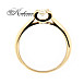 Годежен пръстен бяло или жълто злато 14к. диамант 0.25 карата код:544