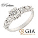  Годежен пръстен 14к. с диаманти 1.60 карат GIA сертификат код:603