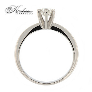 Класически годежен пръстен бяло или жълто злато 14к. с диамант 0.50 каратa GIA сертификат код:604