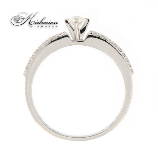 Годежен пръстен 14к. с диаманти 0.25 карата 