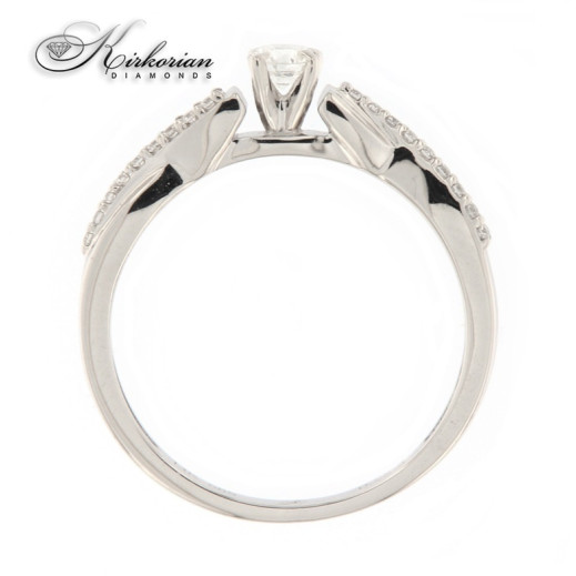 Годежен пръстен 14к.с диаманти 0.22 карата код:RN185