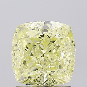 Diamond 2.01 ct, Fancy Light  Yellow, SI2, -, CUSHION BRILLIANT