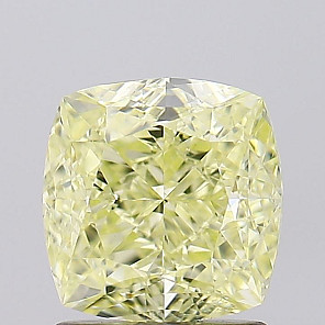 Diamond 2.01 ct, Fancy Light Yellow, SI2, -, CUSHION BRILLIANT