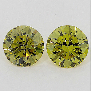 Diamond 0.64 ct, Faint Green Yellow, SI1, , ROUND