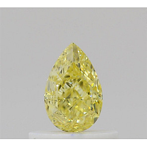 Diamond 0.5 ct, Fancy Intense Yellow, VS2, -, PEAR