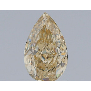 Diamond 1.0 ct, Fancy Brownish Yellow, SI1, -, PEAR