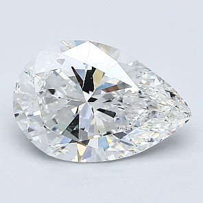 Diamond 1.82 ct, E, SI1, -, PEAR
