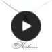 Колие от бяло злато 14k с аметист 1.03ct и диамант 0.07ct – модел 331AM