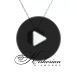 Колие от бяло злато 18k със смарагд 0.88ct и диаманти 0.21ct – флорален модел IT28