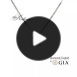 Колие от бяло злато 14К с диамант 0.70 ct GIA сертификат – луксозна оферта с включена кутия