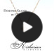 Класическо колие с един диамант 0.30ct от жълто злато 18k | GIA сертификат | Код: M112