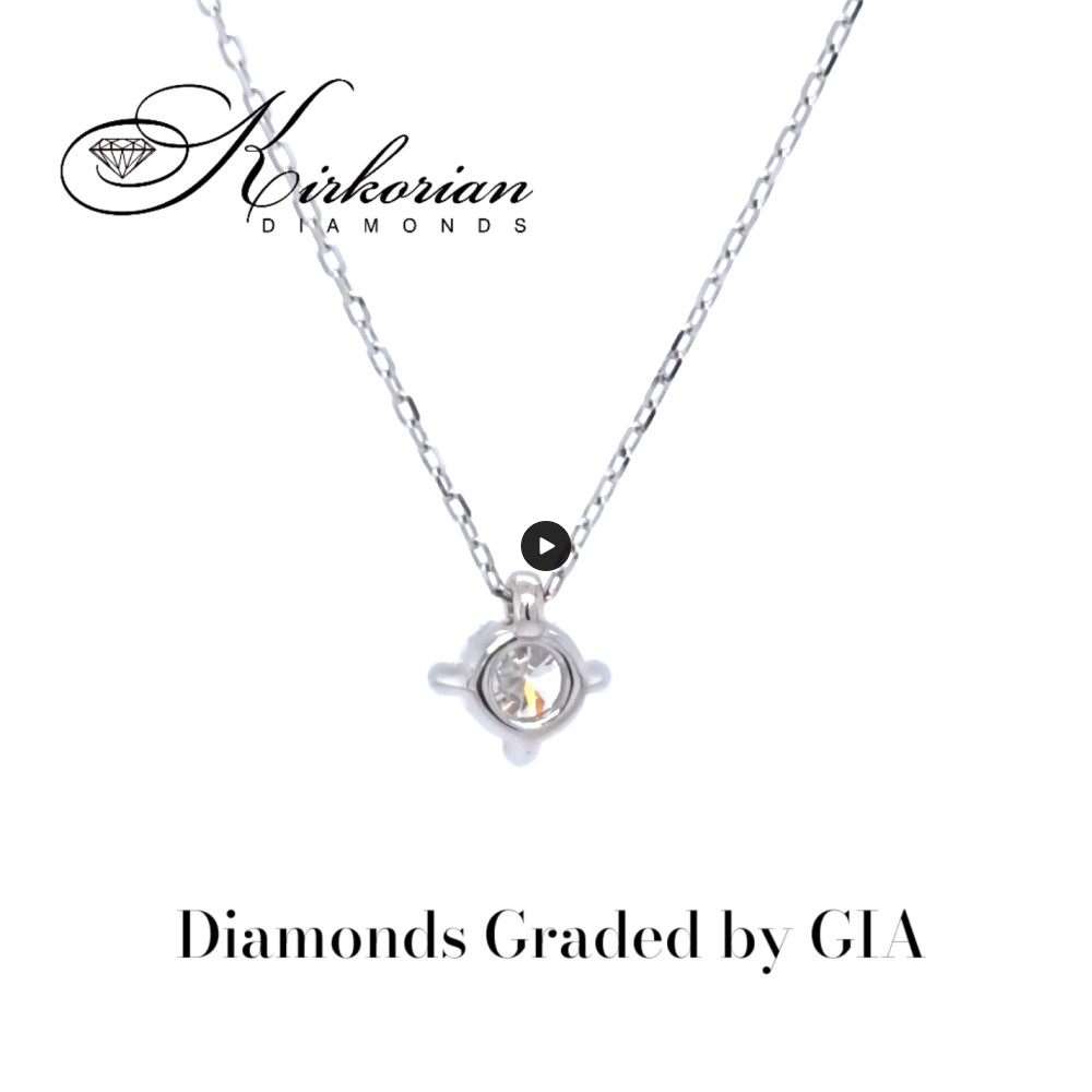 Класическо колие с един диамант 0.50ct от бяло злато 18k | GIA сертификат | Код: M116 Класическо колие с един диамант 0.50ct от бяло злато 18k | GIA сертификат | Код: M116