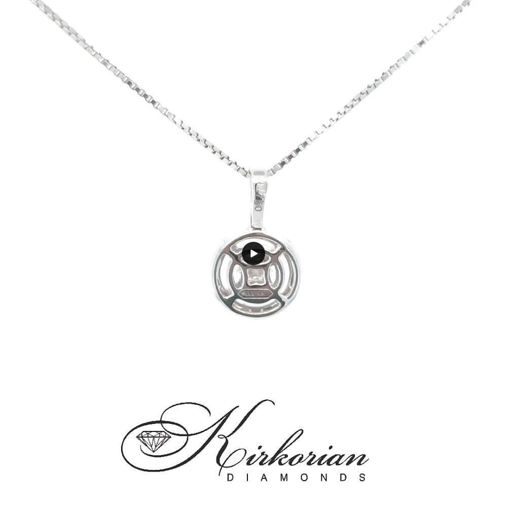 Колие от бяло злато 14k с диаманти 0.27ct – класическа елегантност | Код: PE151