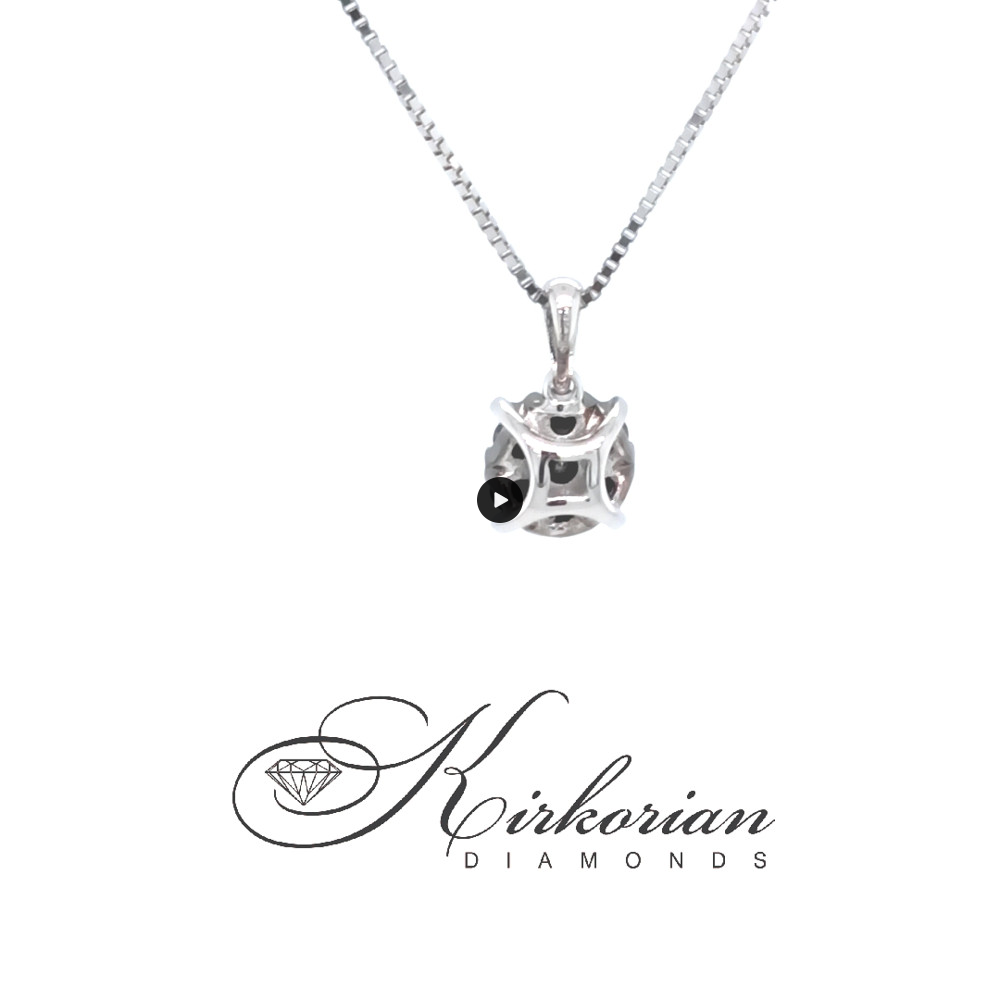 Колие от бяло злато 18k с черни диаманти 0.40ct – модел RN211 | Kirkorian Diamonds Колие от бяло злато 18k с черни диаманти 0.40ct – модел RN211 | Kirkorian Diamonds