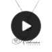 Колие от бяло злато 14k с черни диаманти 0.57ct – модел RN212 | Kirkorian Diamonds