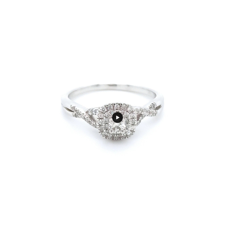 Годежен пръстен 14к. с диаманти 0.30 карата код:111