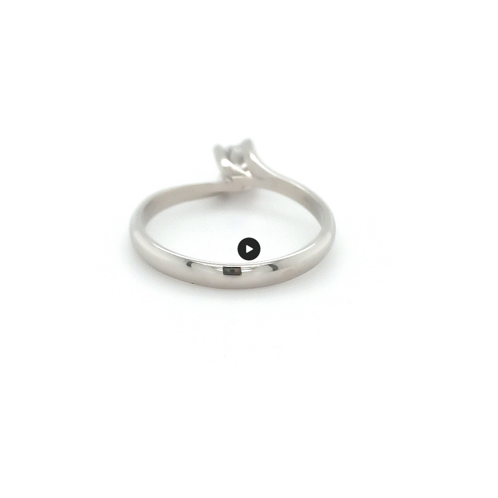 Годежен пръстен бяло или жълто 14к. с диамант 0.23 карата Код:K294