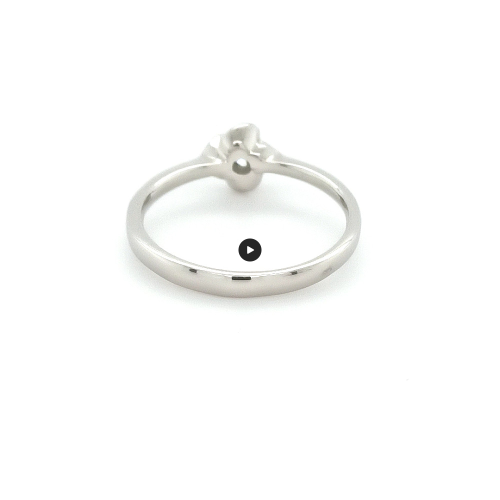 Годежен пръстен от бяло злато 14К с диамант 0.10 ct – код K360 Годежен пръстен от бяло злато 14К с диамант 0.10 ct – код K360