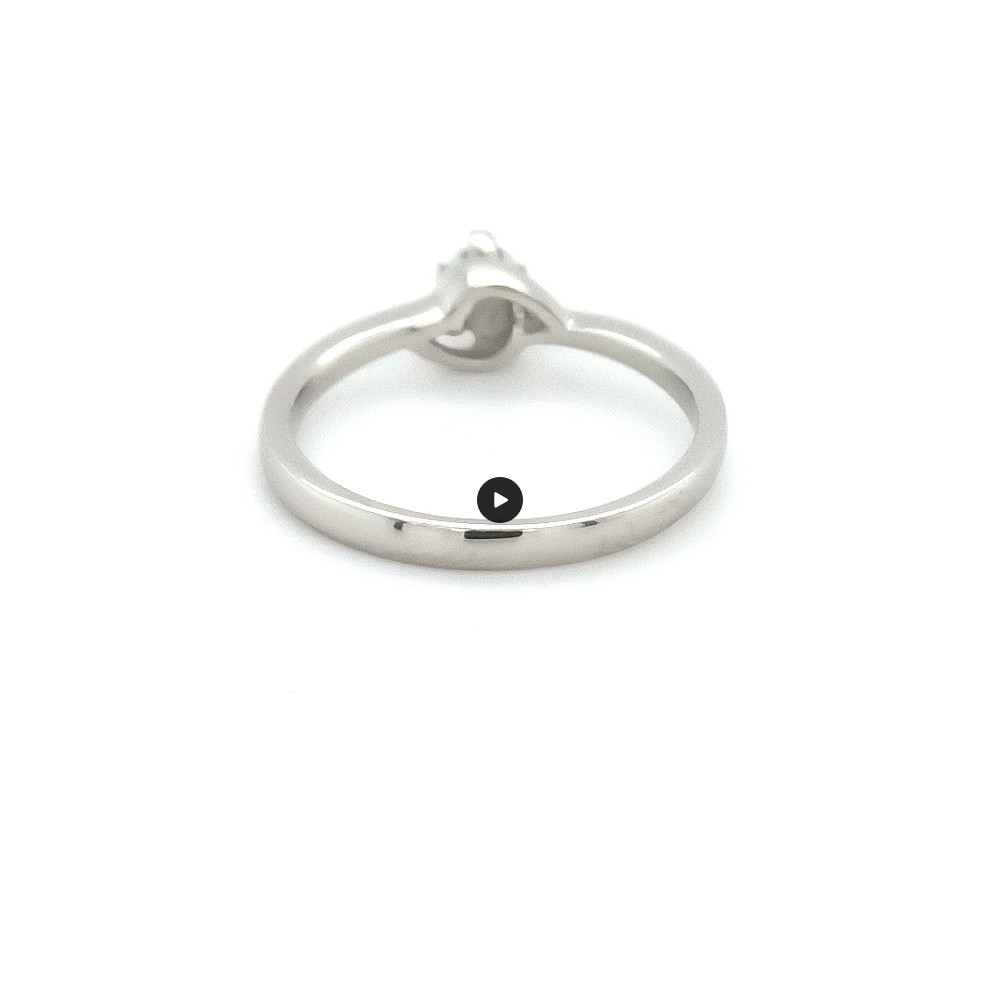 Годежен пръстен от бяло злато 14К с диамант 0.12 ct – код K361 Годежен пръстен от бяло злато 14К с диамант 0.12 ct – код K361