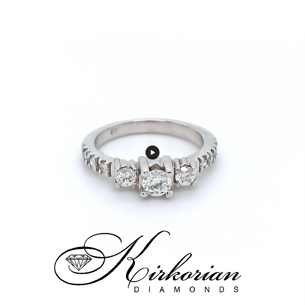 Годежен пръстен 14к. с диаманти 0.59 карата код:379