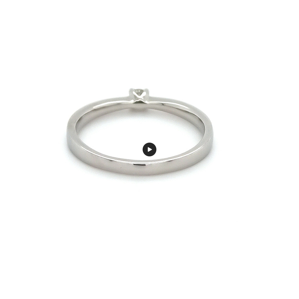 Годежен пръстен бяло или жълто злато 14к. с диамант 0.06 карата код:K540
