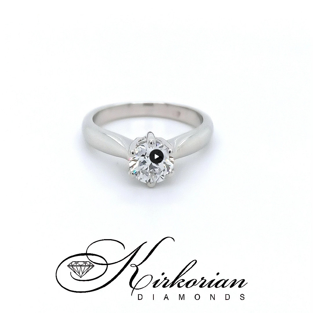  Годежен пръстен 14к. с инвестиционен диамант 1.00 карат GIA  код:550
