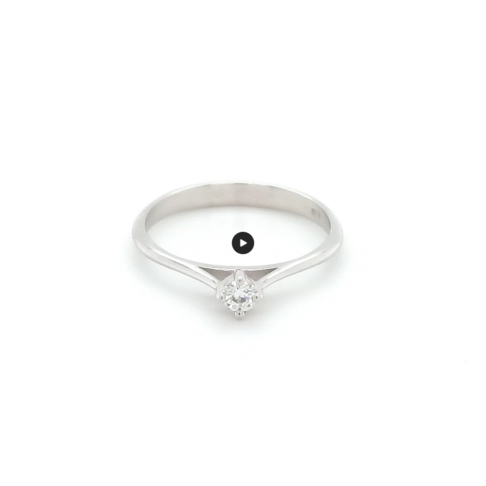 Годежен пръстен 14к. с диамант 0,10 карата код:K568