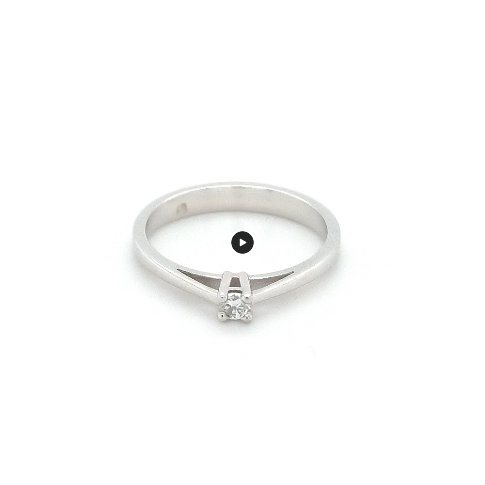 Годежен пръстен 14к. с диамант 0.075 карата код:571