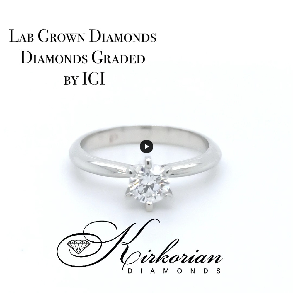 Годежен пръстен 0.52ct D VVS2 | Бяло злато 14k | IGI сертификат – Модел LG604
