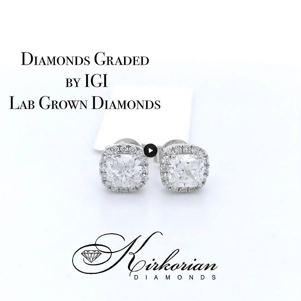 Обеци с Lab Grown диаманти 1.62ct | Бяло злато 18k | IGI сертификат – LGSJE31887 Обеци с Lab Grown диаманти 1.62ct | Бяло злато 18k | IGI сертификат – LGSJE31887