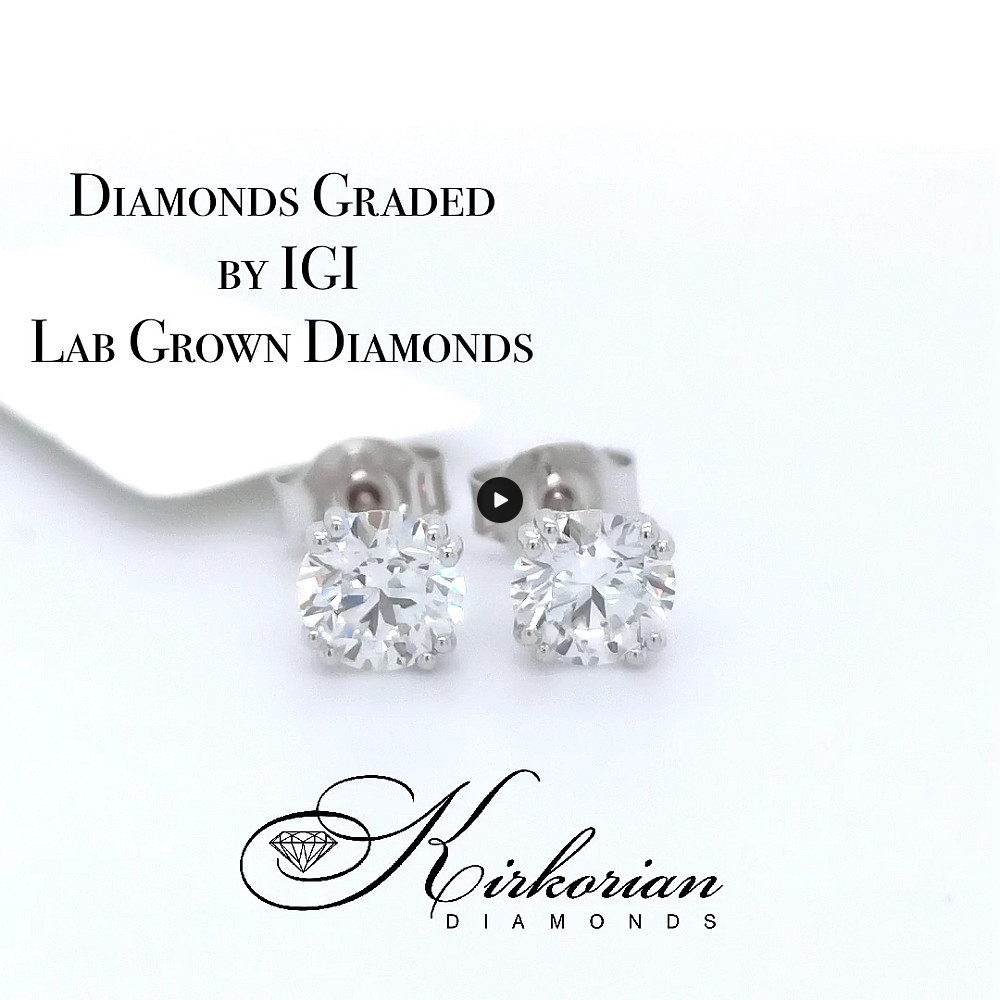 Класически обеци с Lab Grown диаманти 1.46ct | Бяло злато 18k | IGI сертификат – LGSJE31894 Класически обеци с Lab Grown диаманти 1.46ct | Бяло злато 18k | IGI сертификат – LGSJE31894