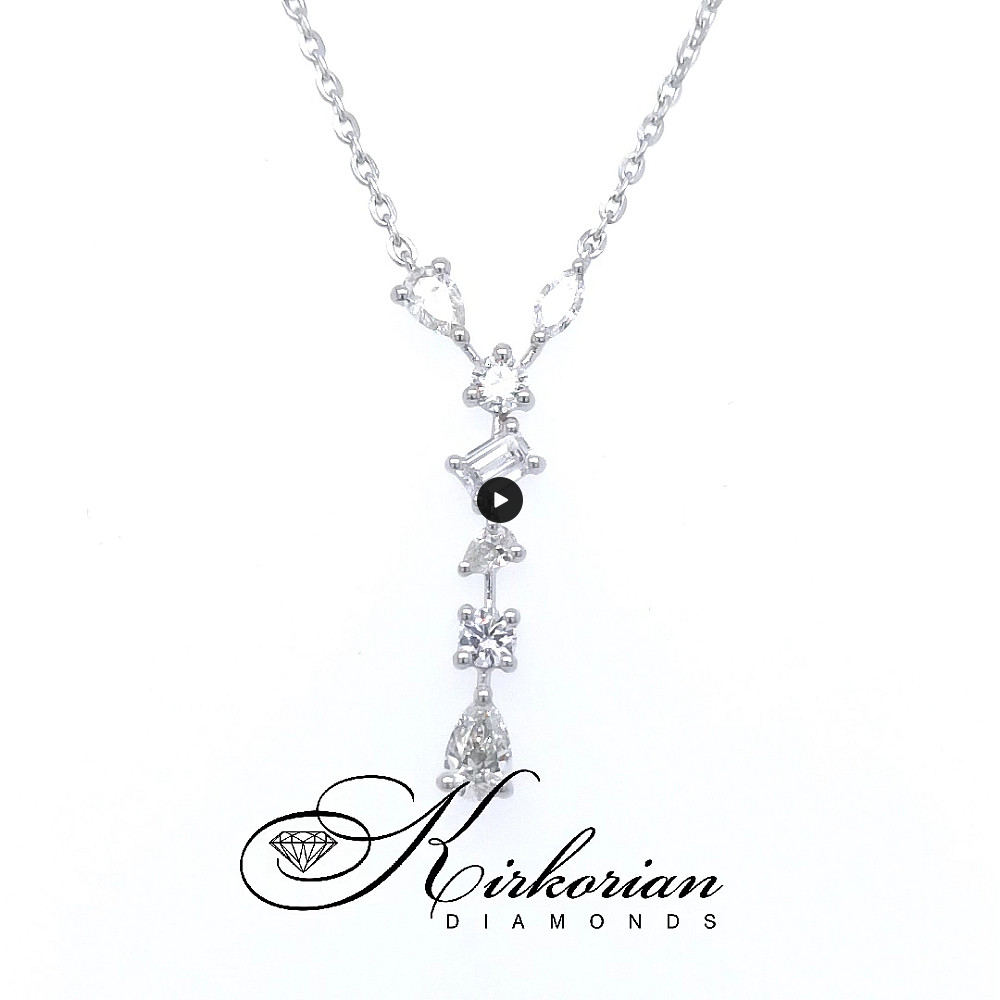 Колие от бяло злато 18k с Lab Grown диаманти 0.66ct – KD сертификат | Модел SJP31702 Колие от бяло злато 18k с Lab Grown диаманти 0.66ct – KD сертификат | Модел SJP31702
