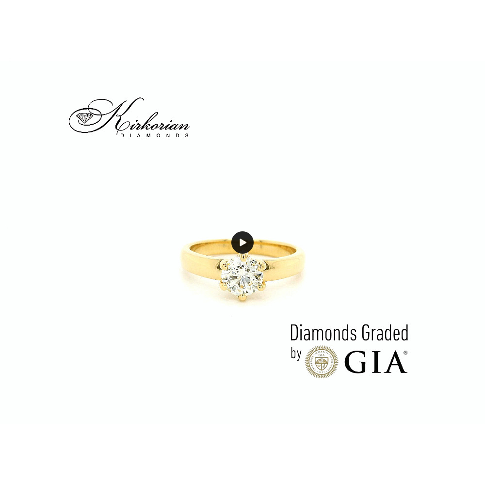 Годежен пръстен от жълто злато 18k с диамант 0.80ct IGI – модел M107 Годежен пръстен от жълто злато 18k с диамант 0.80ct IGI – модел M107