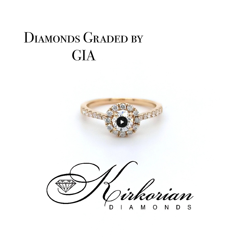 Годежен пръстен жълто злато 18к. диамант 0.66 карата GIA сертификат код:M109
