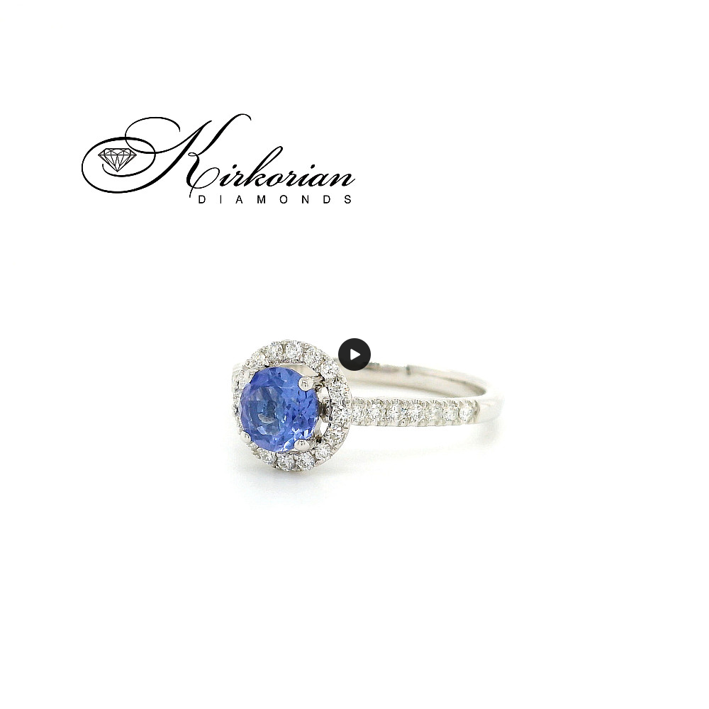 Пръстен с танзанит 0.55ct и диаманти 0.31ct бяло злато 18k – модел RG026536A Пръстен с танзанит 0.55ct и диаманти 0.31ct бяло злато 18k – модел RG026536A