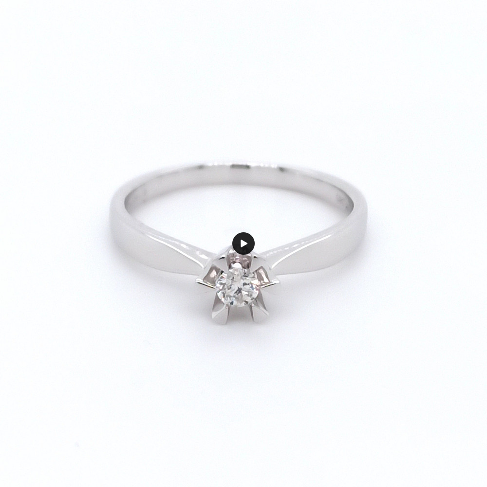 Годежен пръстен 14к. с диамант 0.11 карата код:RN200