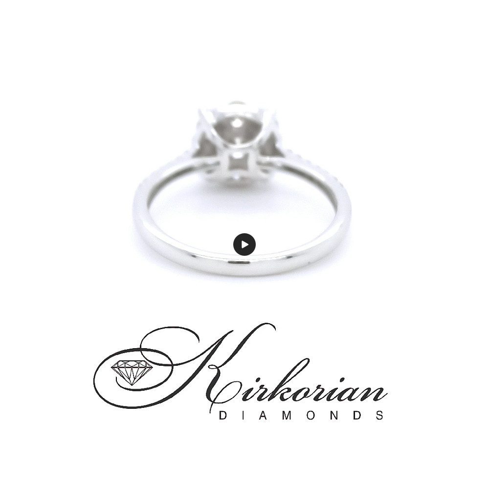 Годежен пръстен бяло злато 18к.  диаманти 0.75 карата код:RN220