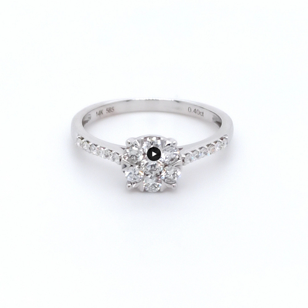 Годежен пръстен 14к. с диаманти 0.40 карата код:RN35