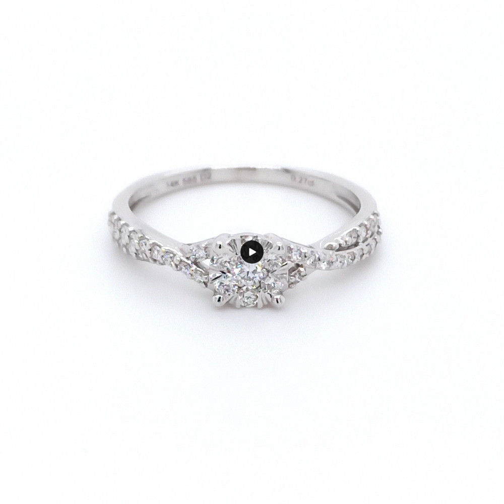Годежен пръстен 14к. с диамант 0.26 карата код:RN53