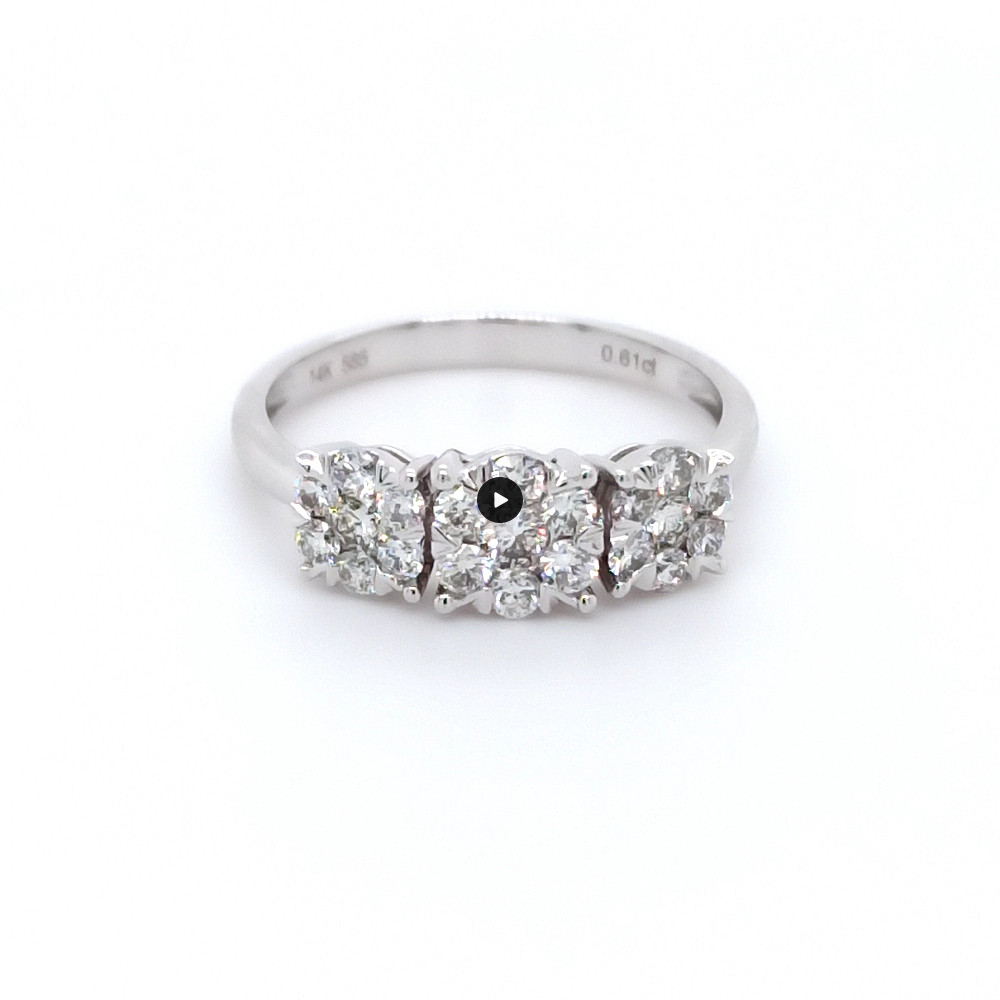 Годежен пръстен 18к. с диаманти 0.56 карата код:RN59