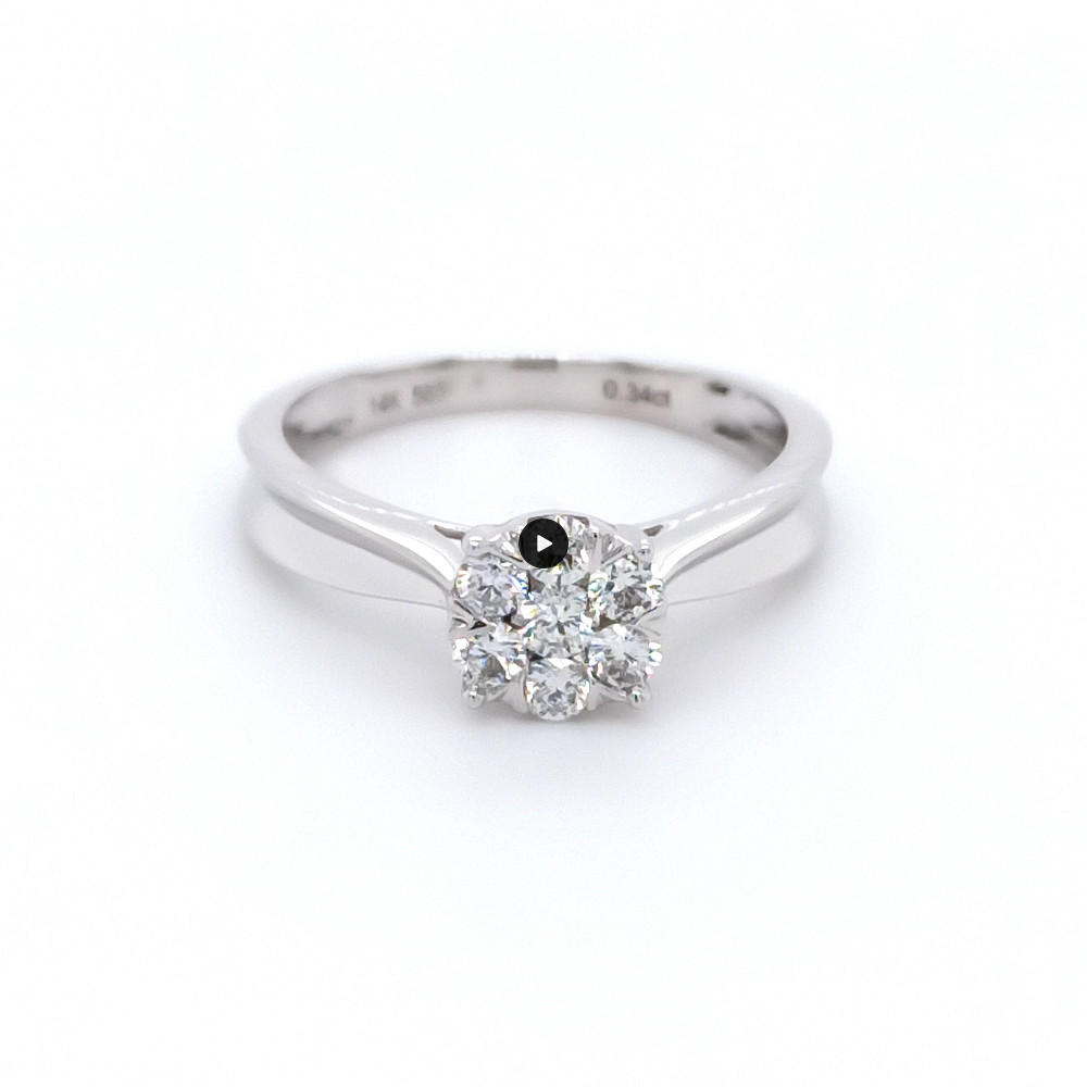 Годежен пръстен 14к. с диаманти 0.34 карата код:RN67