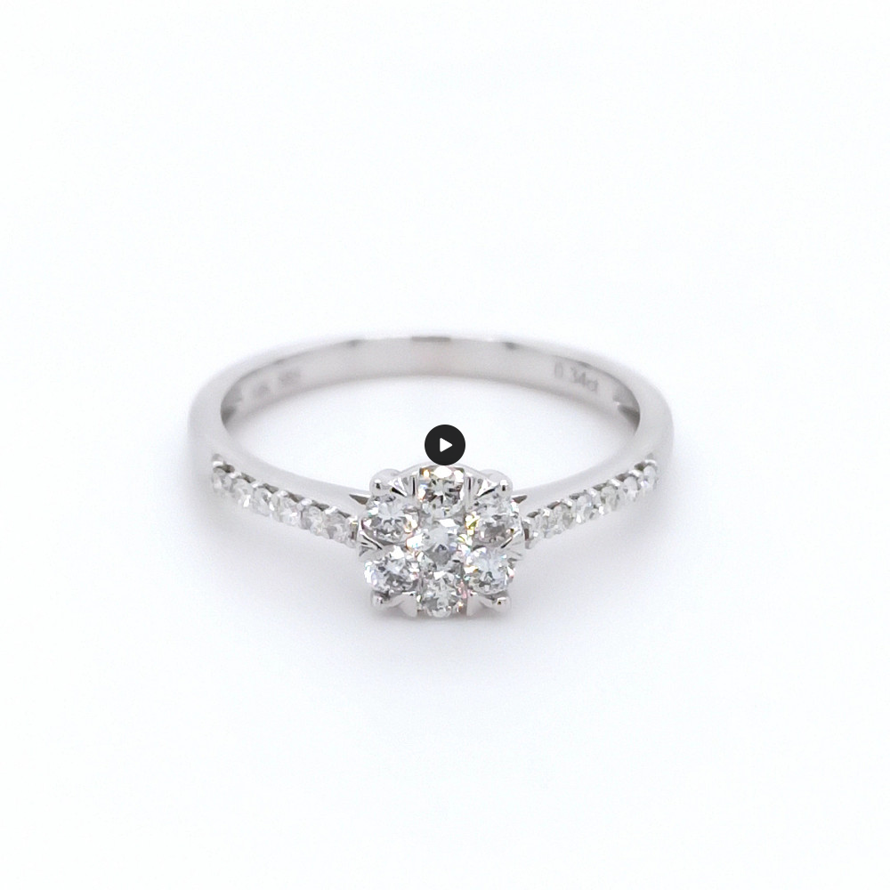 Годежен пръстен 14к. с диаманти 0.34 карата код:RN84