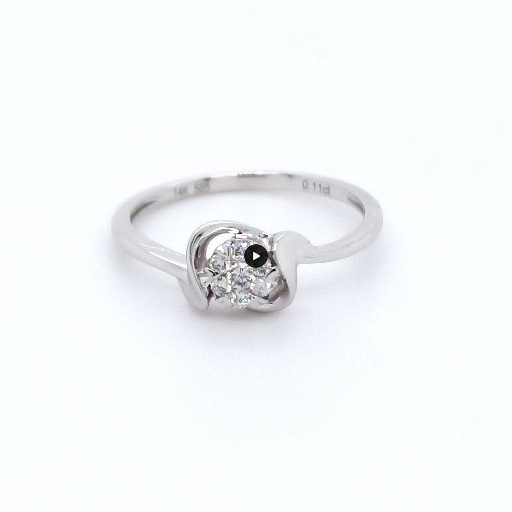 Годежен пръстен 14к. с диаманти 0.10 карата код:RN9