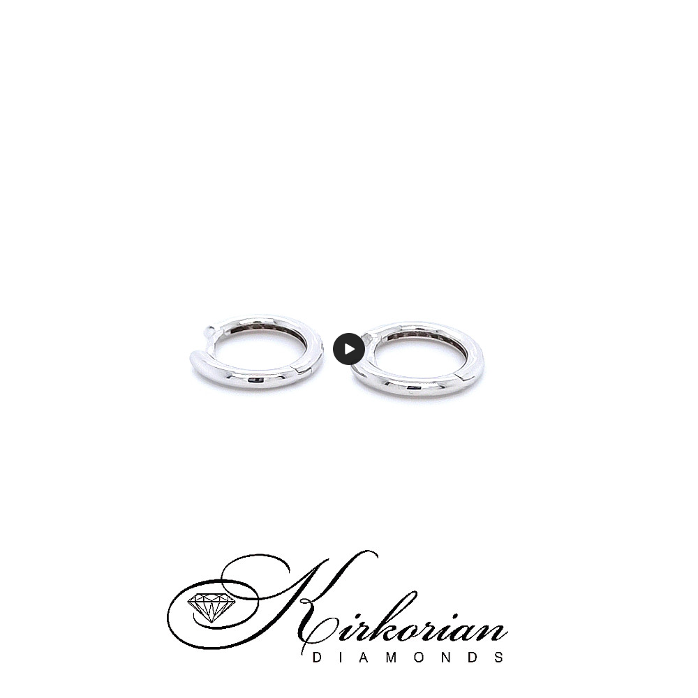 Обеци халки от бяло злато 18k с диаманти 0.18ct – S153454 Обеци халки от бяло злато 18k с диаманти 0.18ct – S153454