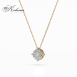 Златно колие с диаманти 0.18 ct – 18К жълто злато | KD