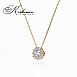 Колие жълто злато 18К с диаманти 0.20 ct – код: 10410044G