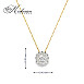 Колие жълто злато 18К с диаманти 0.20 ct – код: 10410044G